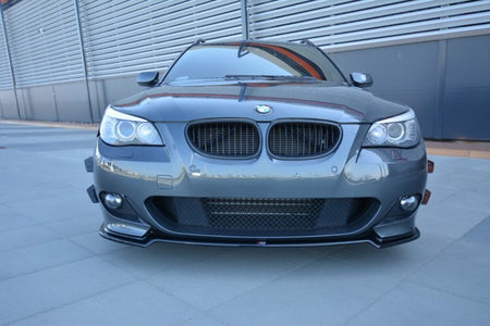 Maxton Front Splitter For BMW 5 E60/61 M-Pack - Gloss Black