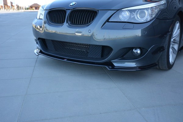Maxton Front Splitter For BMW 5 E60/61 M-Pack - Gloss Black