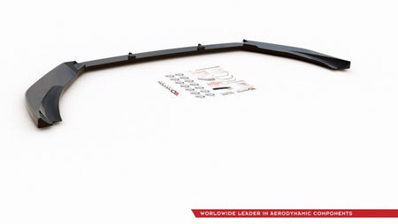 Maxton Front Splitter V.7 Ford Fiesta Mk8 St / St-Line - Gloss Black