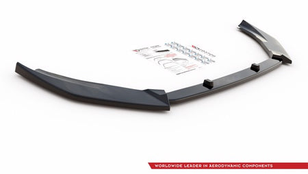 Maxton Front Splitter V.7 Ford Fiesta Mk8 St / St-Line - Gloss Black