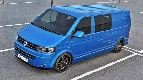 Maxton Front Splitter VW T5 (Facelift) Ver.2 - Gloss Black