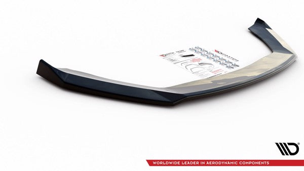 Maxton Front Splitter V.7 Seat Leon Cupra / Fr Mk3 Fl - Gloss Black