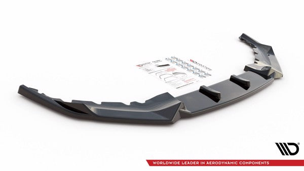 Maxton Front Splitter V.1 BMW 5 G30 Facelift M-Pack - Gloss Black