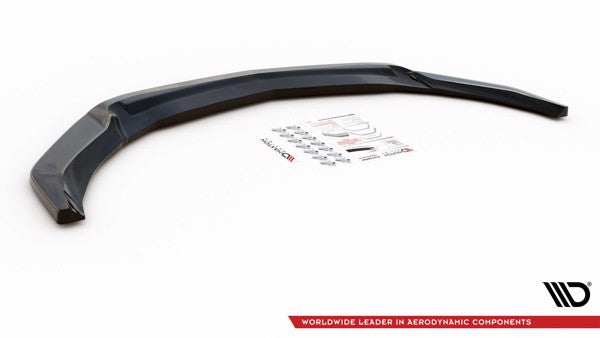 Maxton Front Splitter V.2 Mercedes-Benz A45 Aero W176 Facelift - Gloss Black