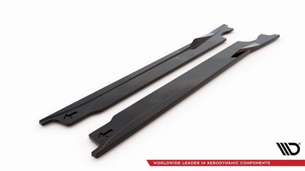 Maxton Side Skirts Diffusers V.1 Porsche 911 Carrera Aero 992 - Gloss Black