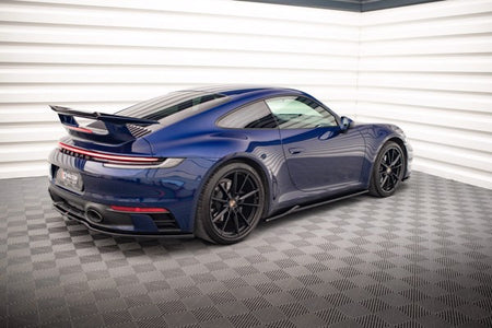 Maxton Side Skirts Diffusers V.1 Porsche 911 Carrera Aero 992 - Gloss Black