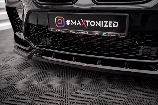 Maxton Front Splitter V.2 BMW X6 M F96 - Gloss Black