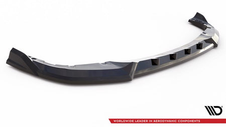 Maxton Front Splitter V.2 BMW X6 M F96 - Gloss Black