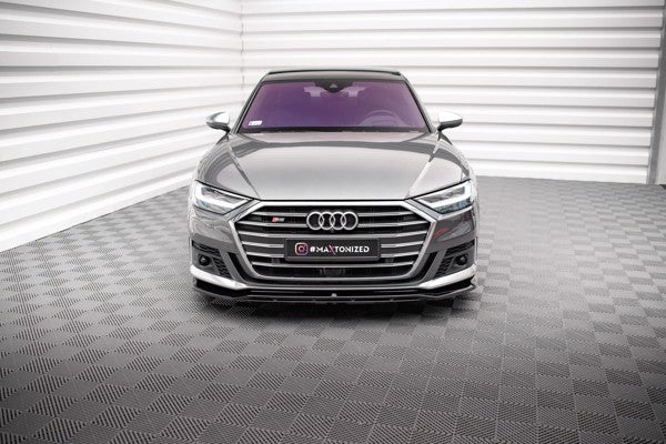 Maxton Front Splitter V.1 Audi S8 D5 - Gloss Black
