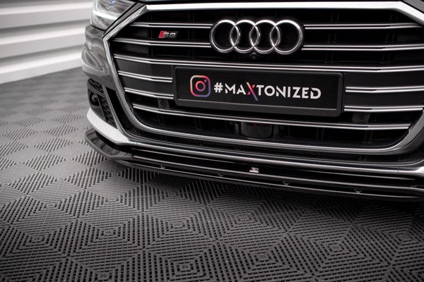 Maxton Front Splitter V.1 Audi S8 D5 - Gloss Black