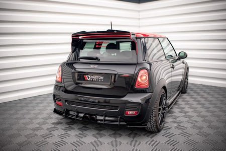 Maxton Rear Side Splitters V.2 Mini Cooper John Cooper Works R56 - Gloss Black