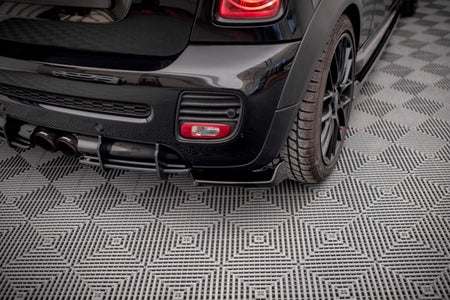Maxton Rear Side Splitters V.2 Mini Cooper John Cooper Works R56 - Gloss Black