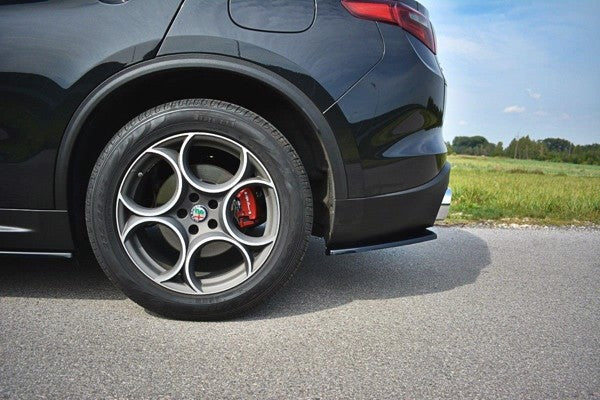 Maxton Rear Side Splitters Alfa Romeo Stelvio - Gloss Black