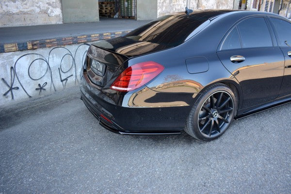 Maxton Central Rear Splitter Mercedes-Benz S-Class Amg-Line W222 - Gloss Black