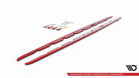 Maxton Side Skirts Diffusers V.2 For BMW 1 F40 M-Pack/ M135I 