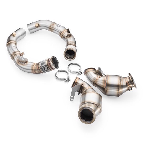 RM Motors Downpipe BMW M8 F91 + CATALYST HJS 300 cpsi EURO 6