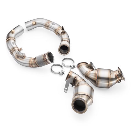 RM Motors Downpipe BMW M8 F91 + CATALYST HJS 300 cpsi EURO 6