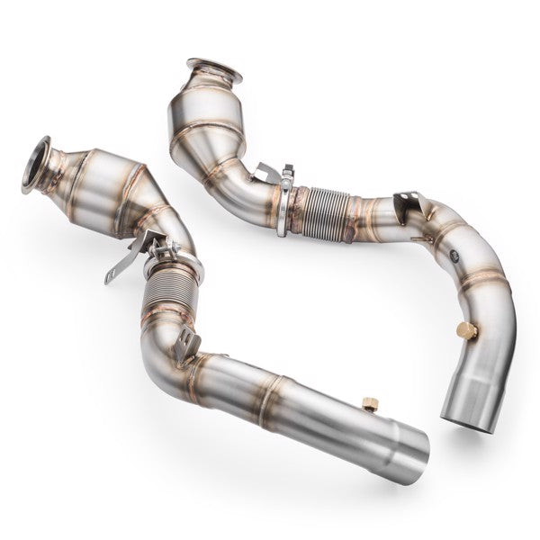 RM Motors Downpipe BMW M8 F92 + CATALYST HJS 300 cpsi EURO 6