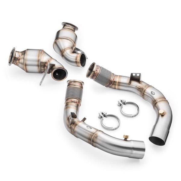 RM Motors Downpipe BMW M8 F92 + CATALYST HJS 300 cpsi EURO 6
