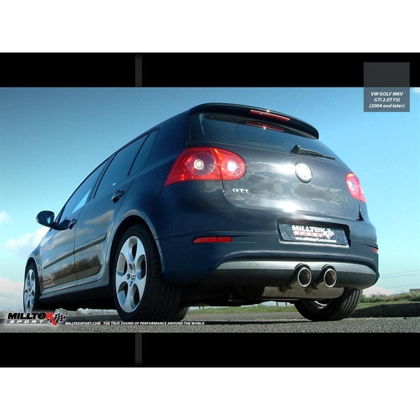 Milltek Cat-back Volkswagen Golf Mk5 GTi 2.0T FSI