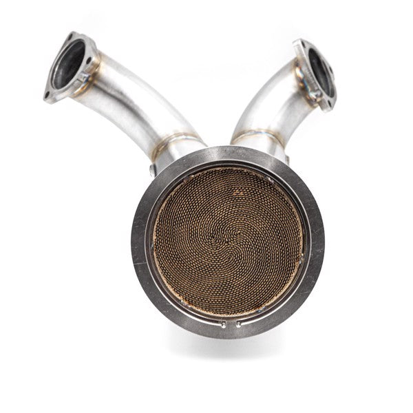 RM Motors Downpipe AUDI S4 B9, S5 8W6 with a catalyst Catalyst - EURO 6