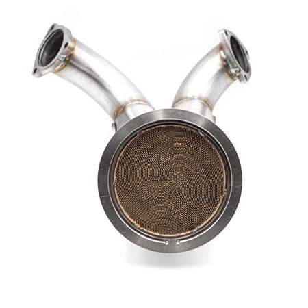 RM Motors Downpipe AUDI S4 B9, S5 8W6 with a catalyst Catalyst - EURO 6