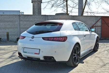 Maxton Central Rear Splitter Alfa Romeo Brera (With Vertical Bars) - Gloss Black