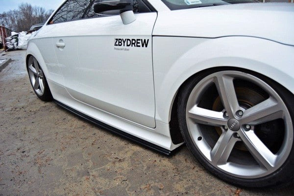 Maxton Side Skirts Diffusers Audi TT RS 8J - Gloss Black