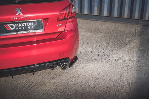 Maxton Rear Side Splitters Peugeot 308 Gt Mk2 Facelift - Gloss Black