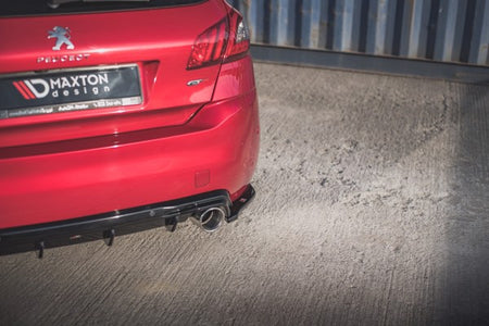 Maxton Rear Side Splitters Peugeot 308 Gt Mk2 Facelift - Gloss Black
