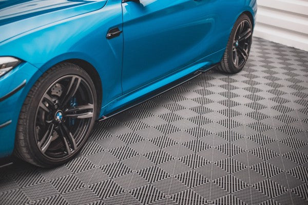 Maxton Side Skirts Diffusers V.2 BMW M2 F87 - Gloss Black