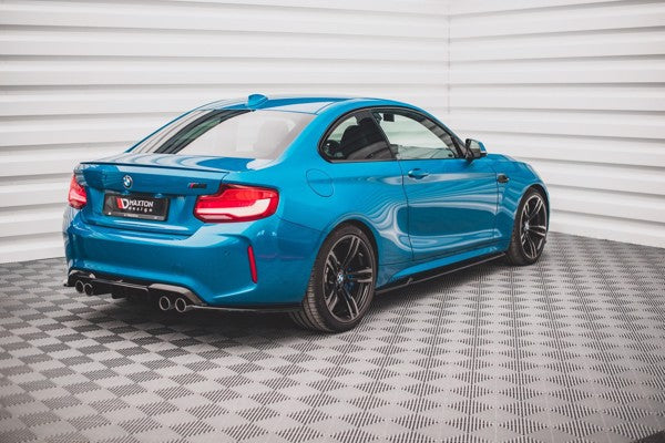 Maxton Side Skirts Diffusers V.2 BMW M2 F87 - Gloss Black