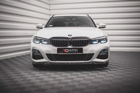 Maxton Front Splitter V.4 BMW 3 G20 / G21 M-Pack - Gloss Black