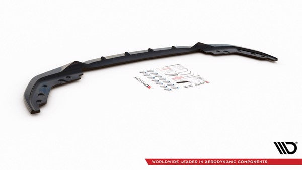 Maxton Front Splitter V.4 BMW 3 G20 / G21 M-Pack - Gloss Black