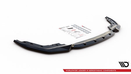 Maxton Front Splitter V.4 BMW 3 G20 / G21 M-Pack - Gloss Black