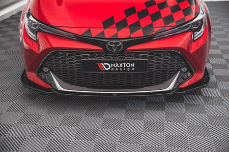 Maxton Front Splitter Toyota Corolla Gr Sport Hatchback Xii - Gloss Black