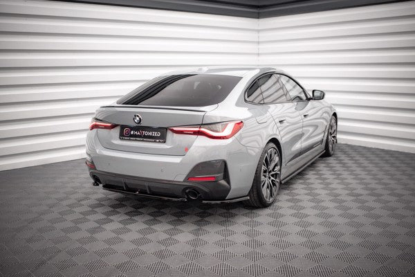 Maxton Rear Side Splitters V.1 BMW 4 Gran Coupe M-Pack G26 - Gloss Black