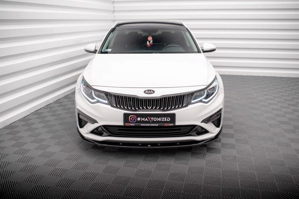 Maxton Front Splitter V.2 Kia Optima Mk4 Facelift - Gloss Black