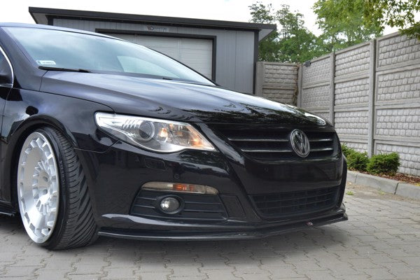 Maxton Front Splitter V.2 VW Passat Cc Standard - Gloss Black