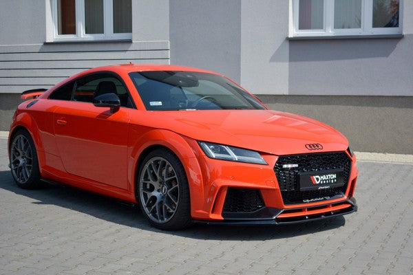 Maxton Front Splitter V.2 Audi TT RS 8S - Gloss Black