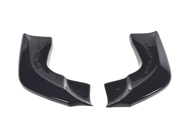 Maxton Rear Side Splitters For BMW X5 E70 Facelit M-Pack - Gloss Black