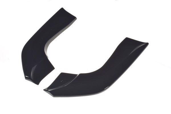 Maxton Rear Side Splitters For BMW X5 E70 Facelit M-Pack - Gloss Black