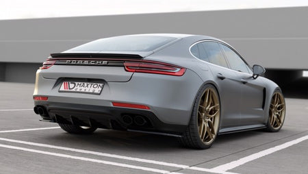 Maxton Rear Valance Porsche Panamera Turbo 971 - Gloss Black