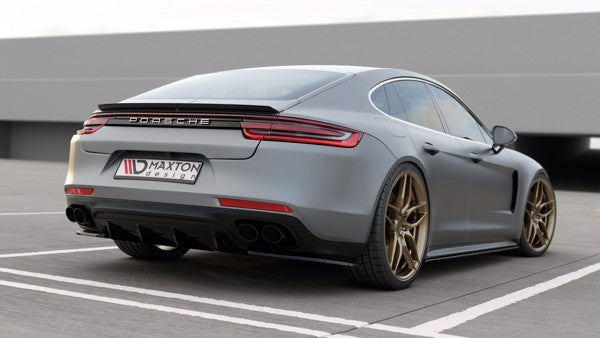 Maxton Rear Valance Porsche Panamera Turbo 971 - Gloss Black