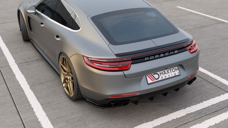 Maxton Rear Valance Porsche Panamera Turbo 971 - Gloss Black