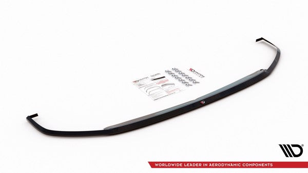 Maxton Front Splitter V.3 VW Polo Gti Mk6 - Gloss Black