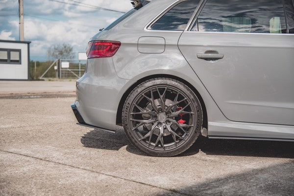 Maxton Racing Durability Rear Side Splitters Audi RS3 8V Sportback - Black