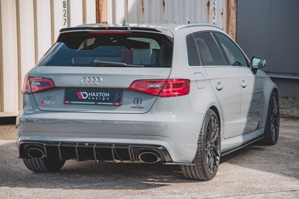 Maxton Racing Durability Rear Side Splitters Audi RS3 8V Sportback - Black