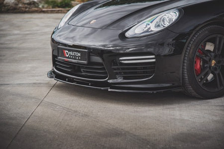 Maxton Front Splitter V.1 Porsche Panamera Turbo 970 Facelift - Gloss Black