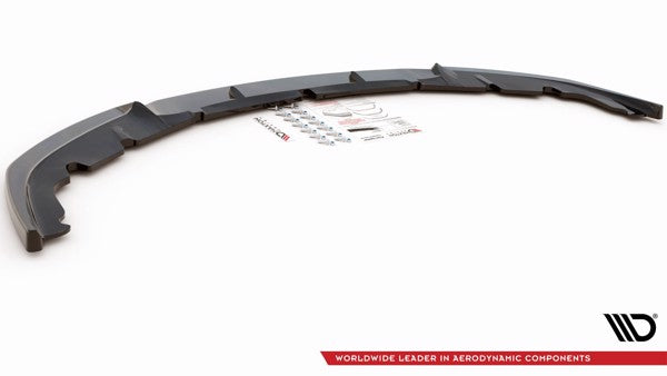 Maxton Front Splitter V.1 Porsche Panamera Turbo 970 Facelift - Gloss Black